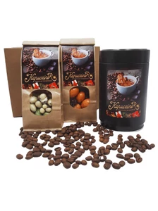 Karácsonyi kávé csomag  - Top Blend és Drazsék - díszdobozban